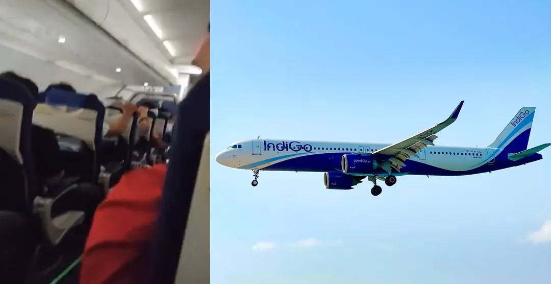 一架印度客機遭遇冰雹襲擊。（合成圖／翻攝X@_iamsamiullah、X@IndiGo6E）