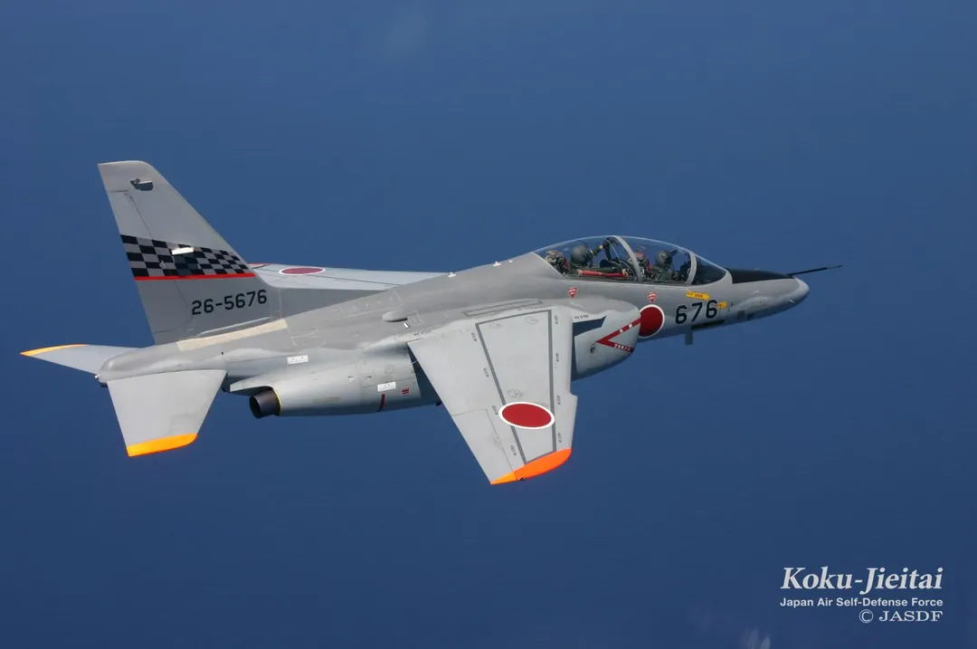 T-4教練機。（資料照／翻攝日本防衛省官網）