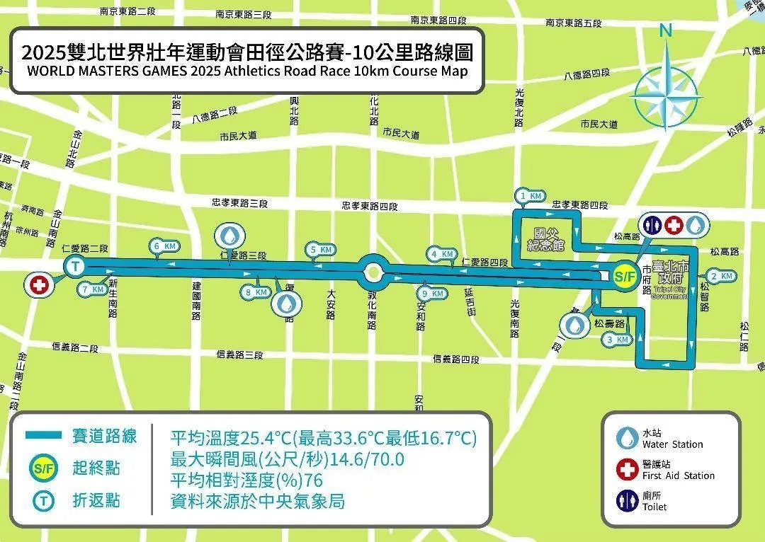 10公里路線圖。（圖／警方提供）