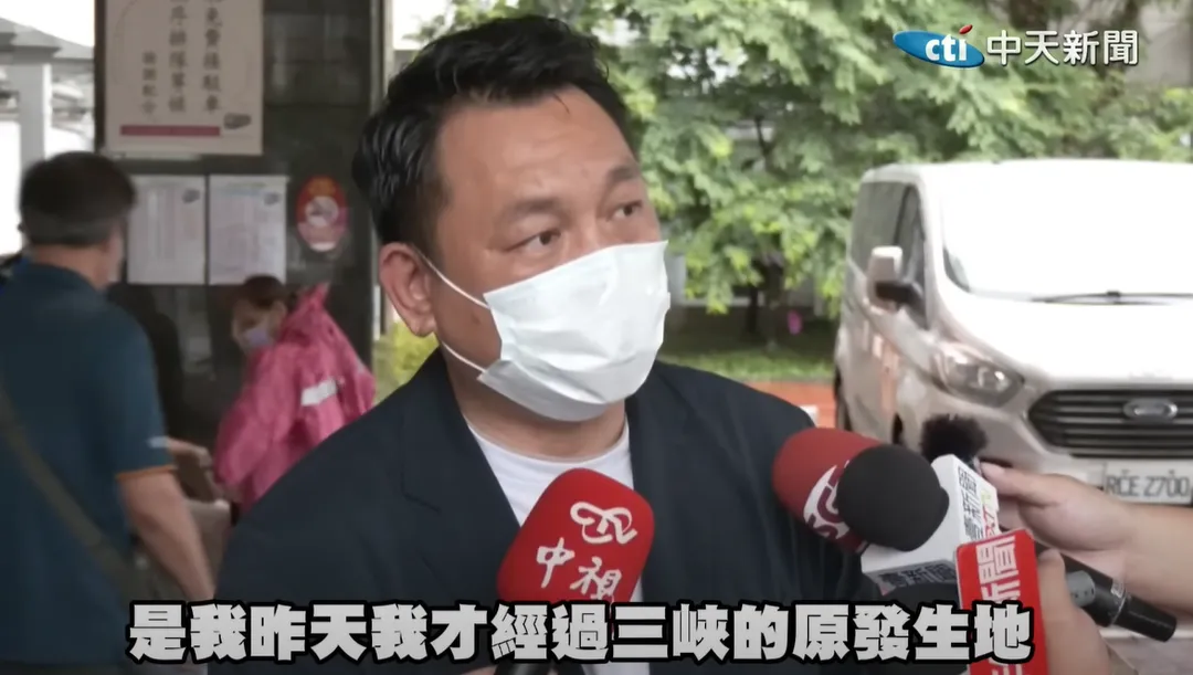 重慶南路暴衝事件受害特斯拉車主現身。（圖／中天新聞）