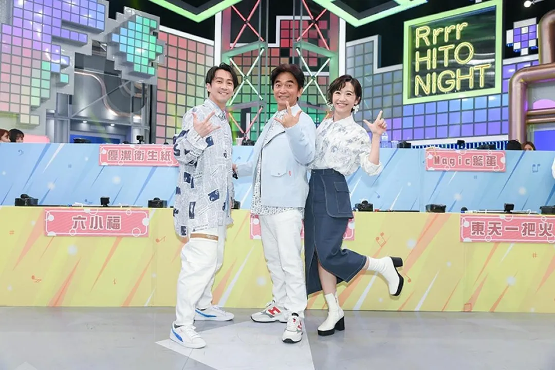 陳漢典（左起）、吳宗憲、Lulu一同主持《綜藝大熱門》。（圖／好看娛樂提供）