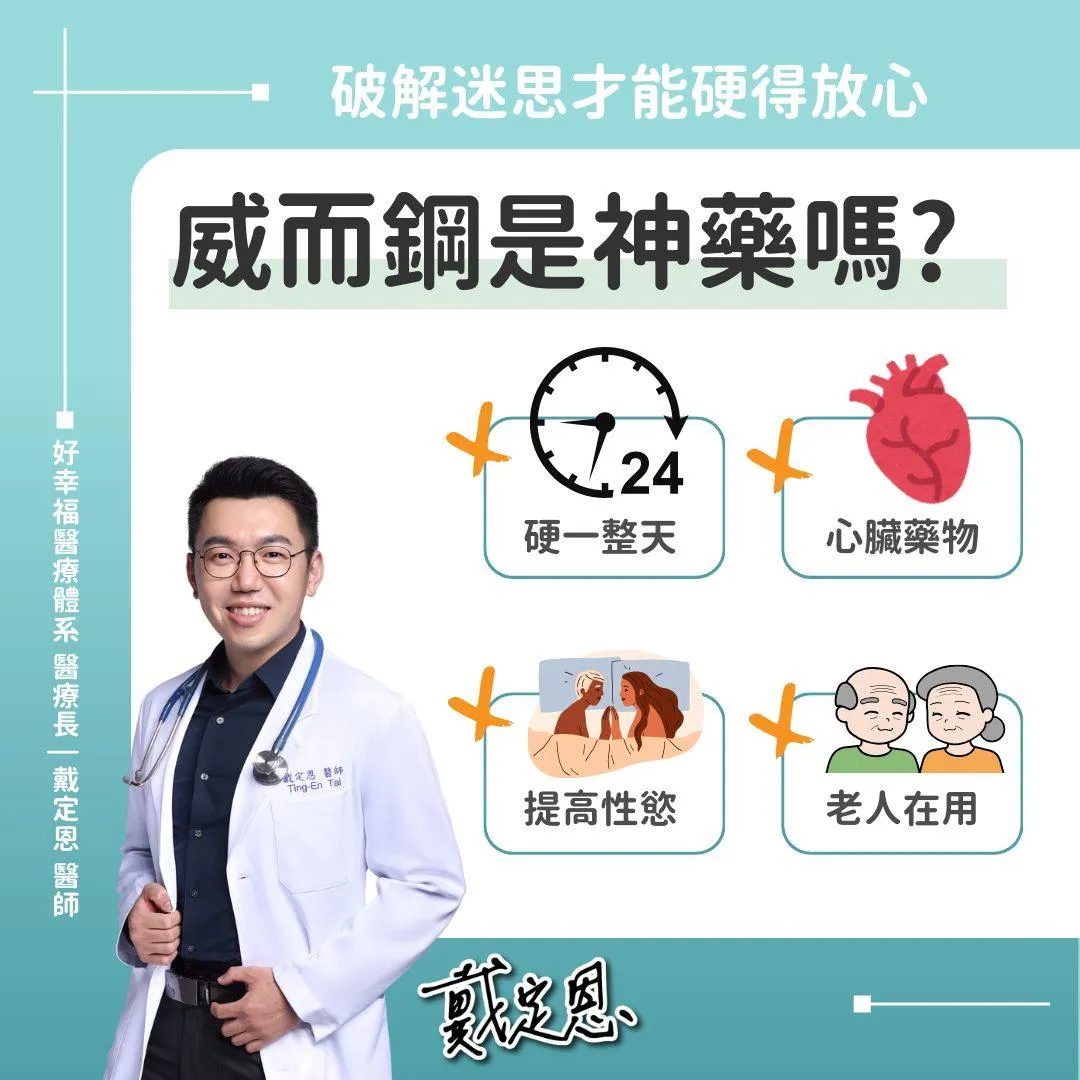 泌尿科醫師戴定恩盤點四大常見迷思。（圖／翻攝自戴定恩臉書）