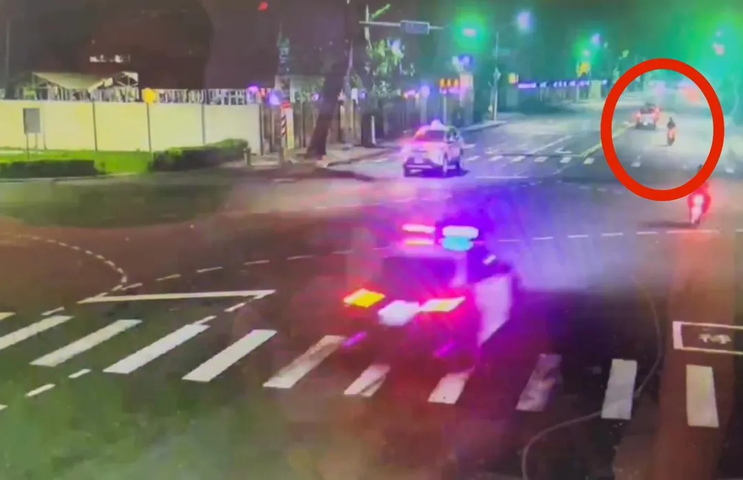 謝女遭警追撞亡，酒測值0.09，檢方相驗抽眼球液。（圖／翻攝畫面）
