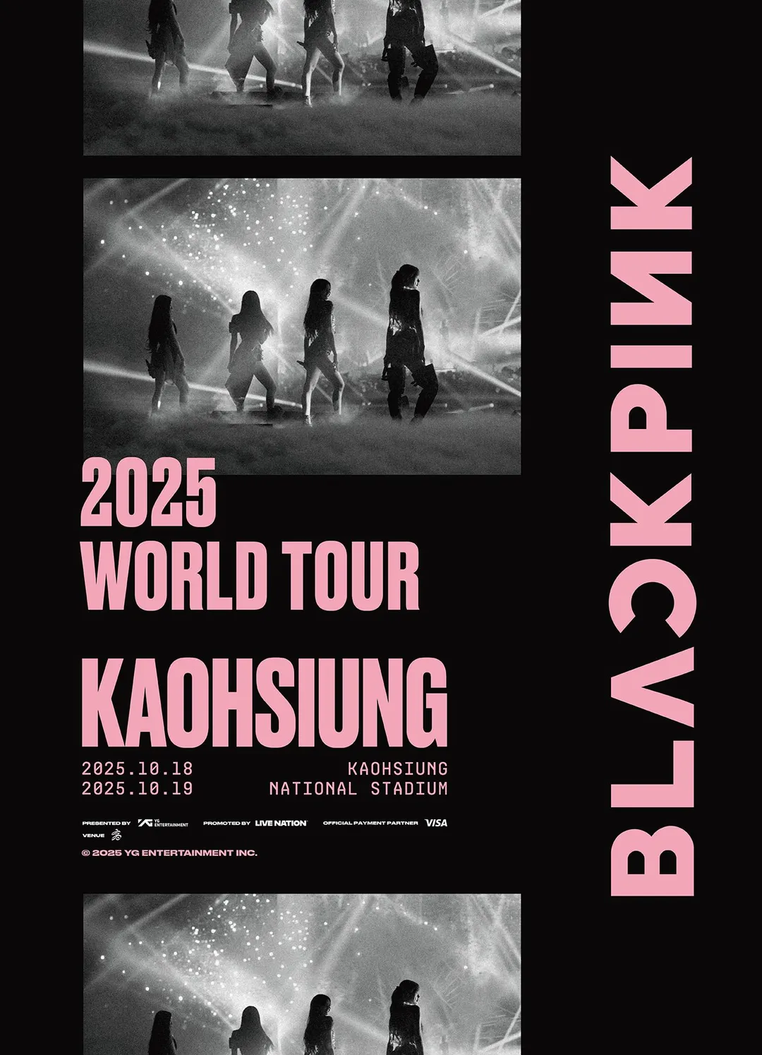 BLACKPINK《BLACKPINK WORLD TOUR <DEADLINE> IN KAOHSIUNG》於10月18、19日高雄世運震撼開唱。（圖／Live Nation Taiwan提供）