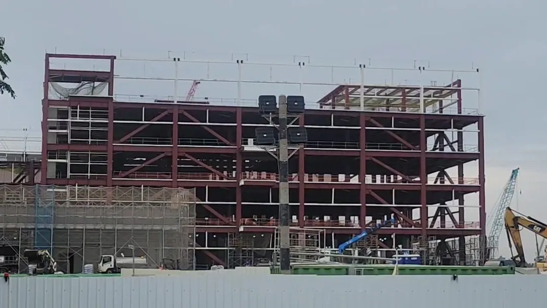 台積電嘉義廠工地持續進行中。（資料照／中天新聞）