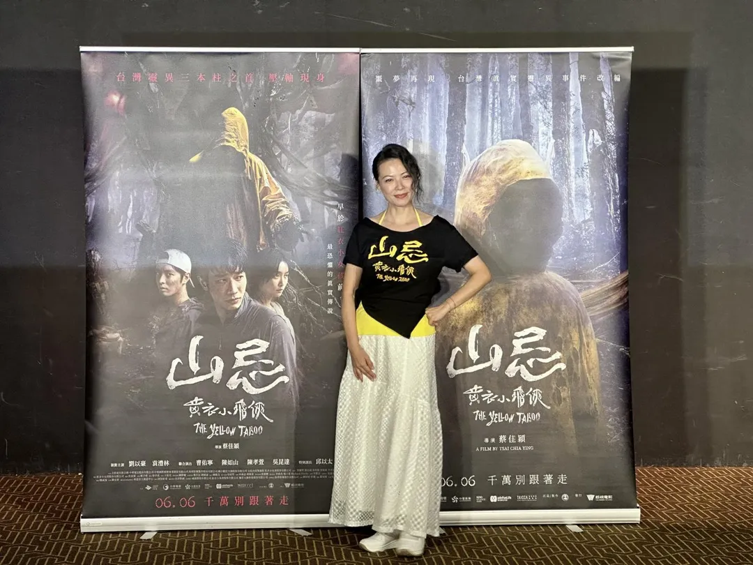 女星陳孝萱飾演一名喪子的媽媽，全片幾乎是素顏上陣。（圖／記者 伍映澄 攝）