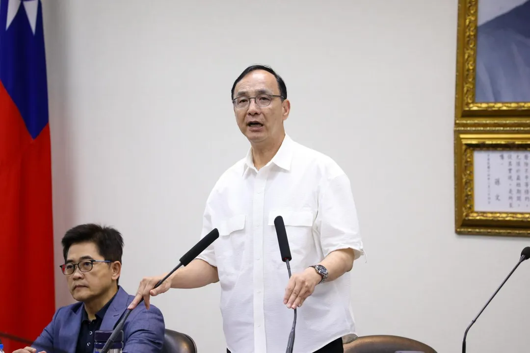朱立倫日前宣布黨主席改選時程，預計7月公告、9月進行投票。（圖/國民黨提供）