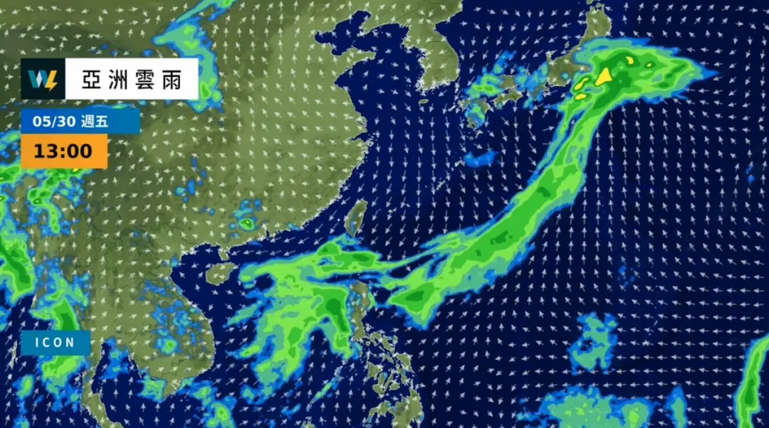 明日起中部以北天氣轉好，為晴或多雲時晴天氣。（圖／翻攝自「天氣風險 WeatherRisk」）