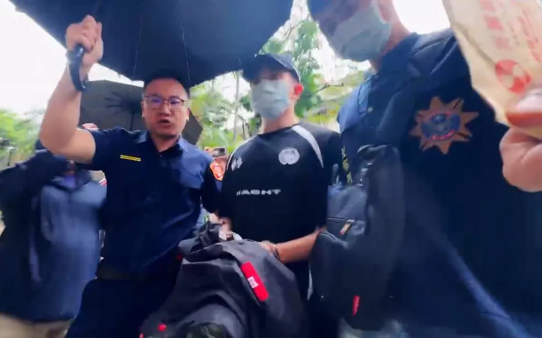 孫生遭警方拘提移送北檢。（圖／翻攝畫面）