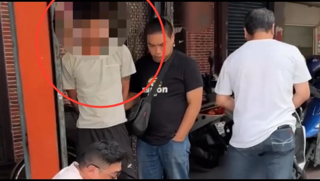 竊嫌犯案不到一小時就被警方查獲到案。(圖/翻攝畫面)
