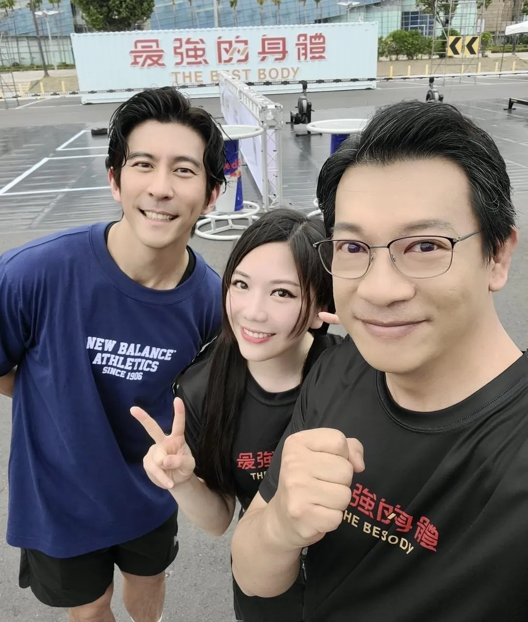 修杰楷(左起)、蔡尚樺、陸展元28日一同錄《最強的身體》。(圖/好看娛樂提供)