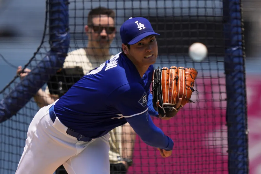 大谷翔平重拾二刀流進度順利。（圖／美聯社）