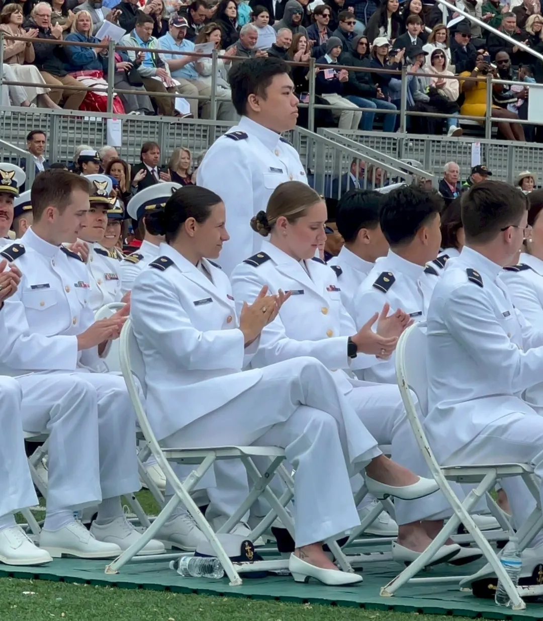 楊凱閎成為海巡首位美國海岸防衛學院畢業生。(圖/海巡署)