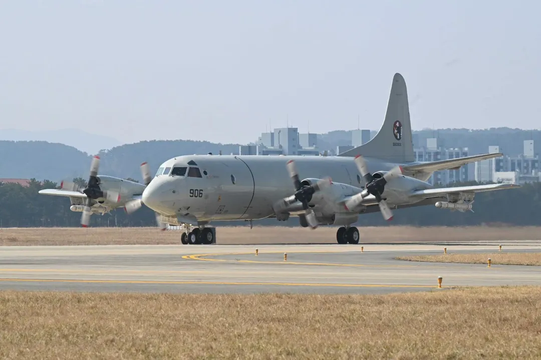 南韓P-3C反潛機。(圖/南韓海軍臉書)