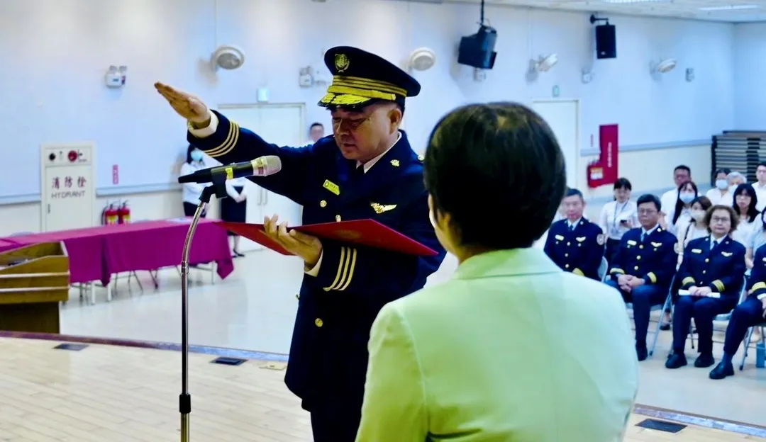 移民署新任署長林宏恩今布達到任。(圖/翻攝畫面)