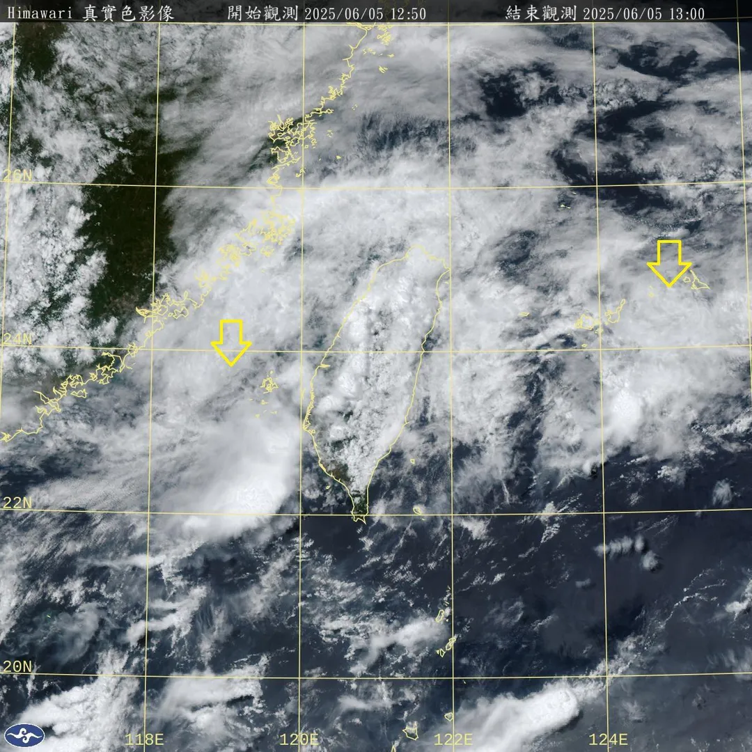 鄭明典在臉書PO出衛星雲圖。（圖／翻攝鄭明典臉書）