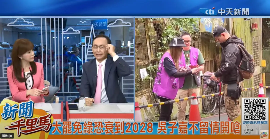 吳子嘉今接受馬千惠專訪。（圖/中天新聞）