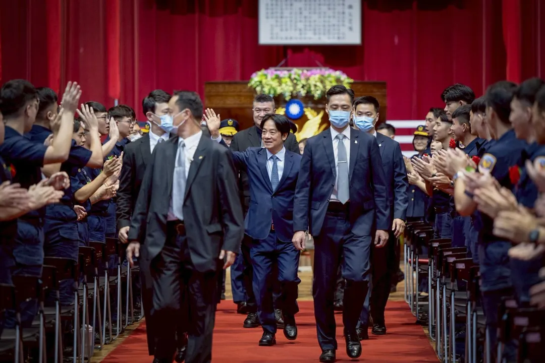賴清德總統出席「台灣警察專科學校專科警員班42期正期學生組畢業典禮」。(圖/總統府提供)
