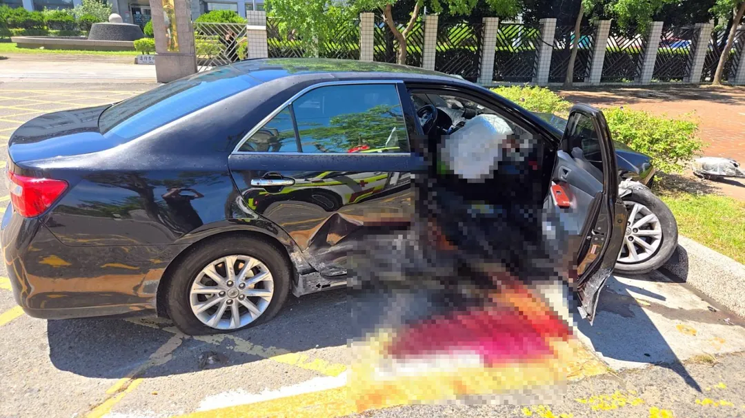 車禍現場。（圖／中天新聞）