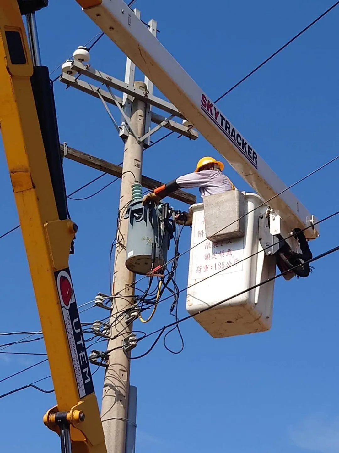 金門縣金沙鎮10日下午發生停電事故。（圖／台電提供）