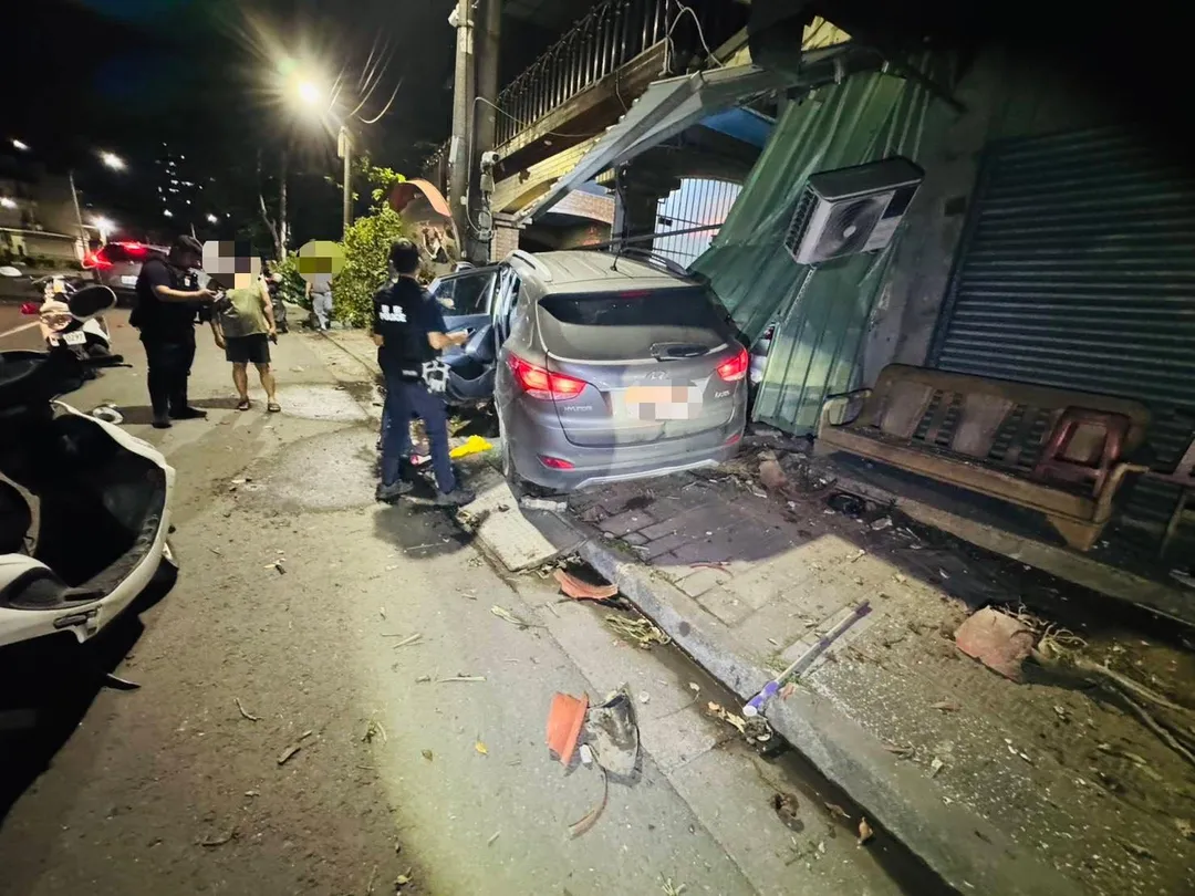 車禍現場。（圖／翻攝畫面）