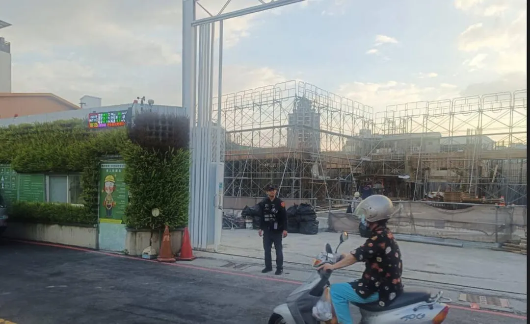 台中一處工地工人疑熱衰竭死亡。（圖／翻攝畫面）