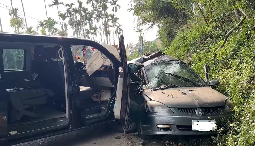 車禍現場。（圖／翻攝畫面）