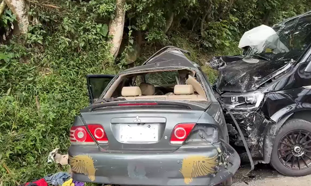 車禍現場。（圖／翻攝畫面）