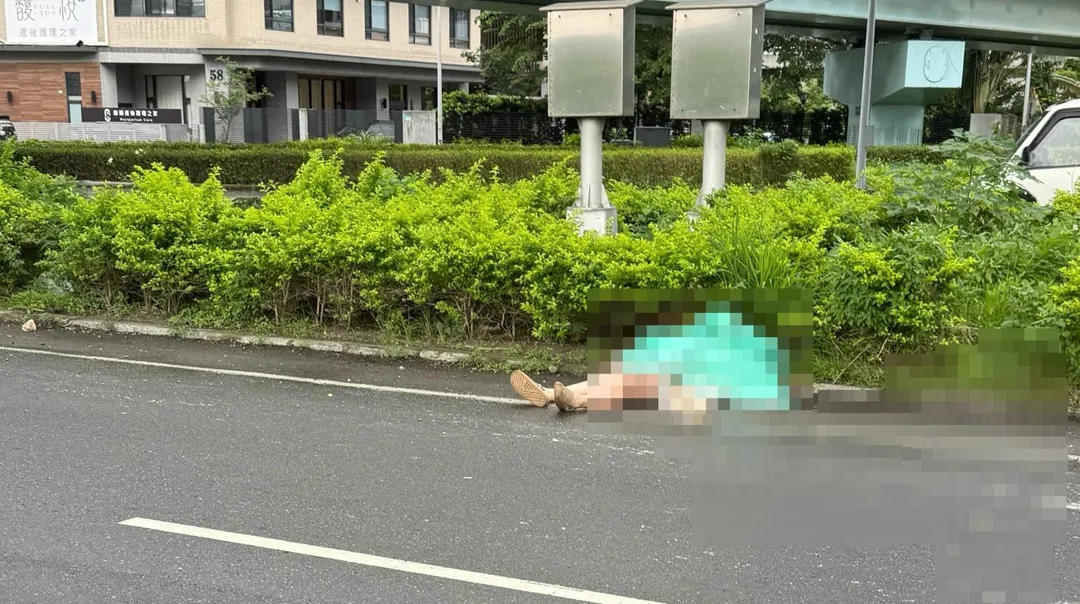 新北市土城下午發生一起死亡車禍。（圖／翻攝畫面）