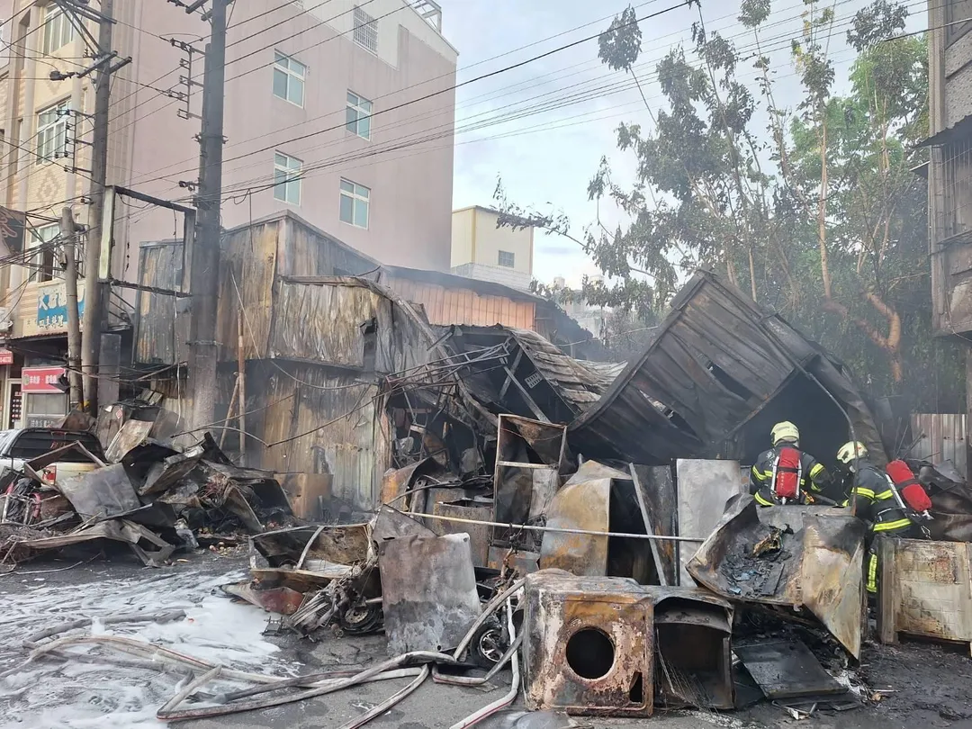 火勢撲滅。（圖／中天新聞）