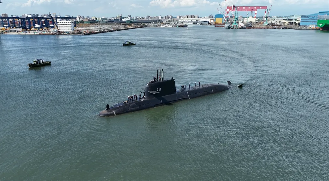 自製潛艦原型艦海鯤號。(圖/台船公司)