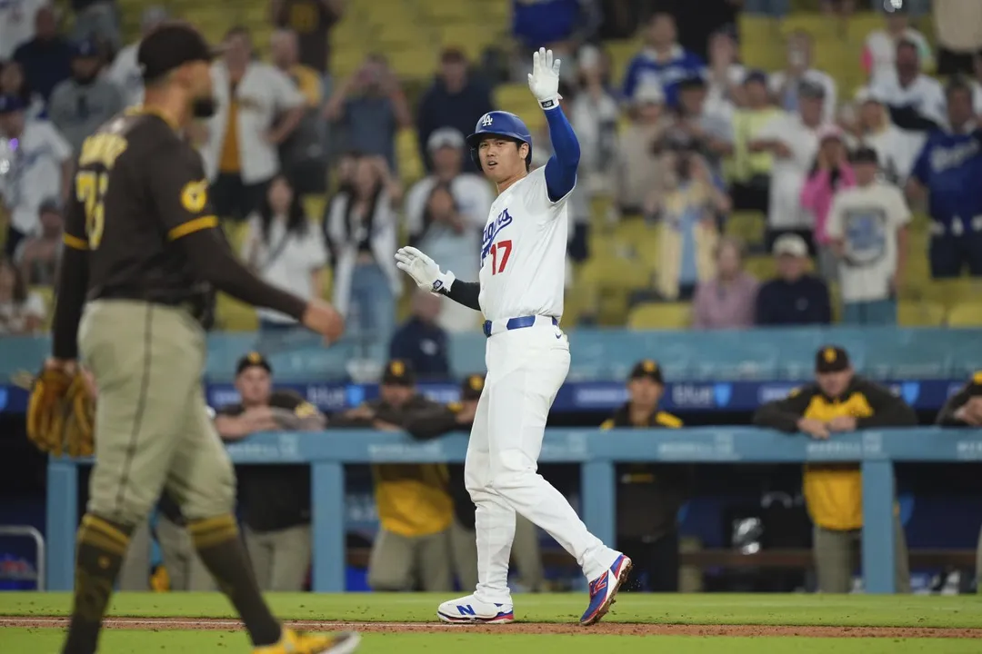 大谷翔平締神級得分效率，挑戰86年大聯盟傳奇紀錄。（圖／美聯社）
