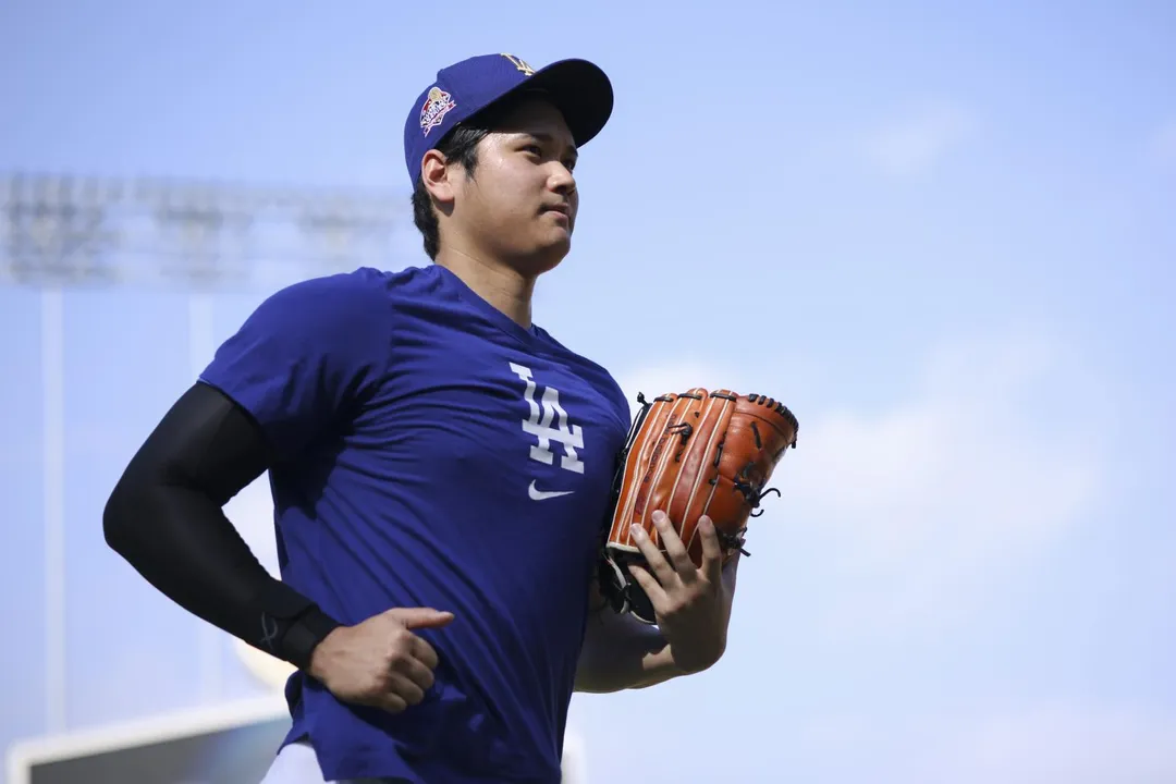 大谷翔平明將與新人捕手搭檔。（圖／美聯社）