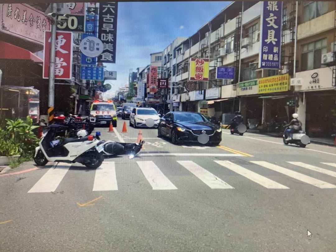 車禍現場。（圖／警方提供）