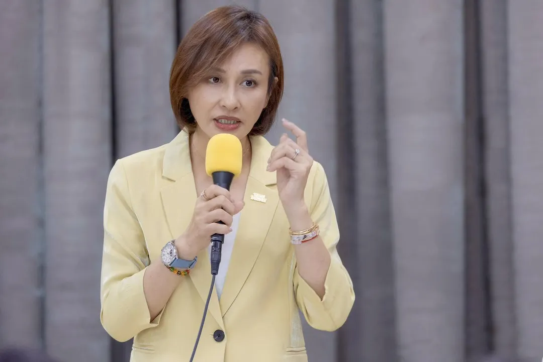 邱議瑩不滿遭指與美濃大峽谷有關連，表示將委由律師向國民黨提告（攝自邱議瑩臉書）