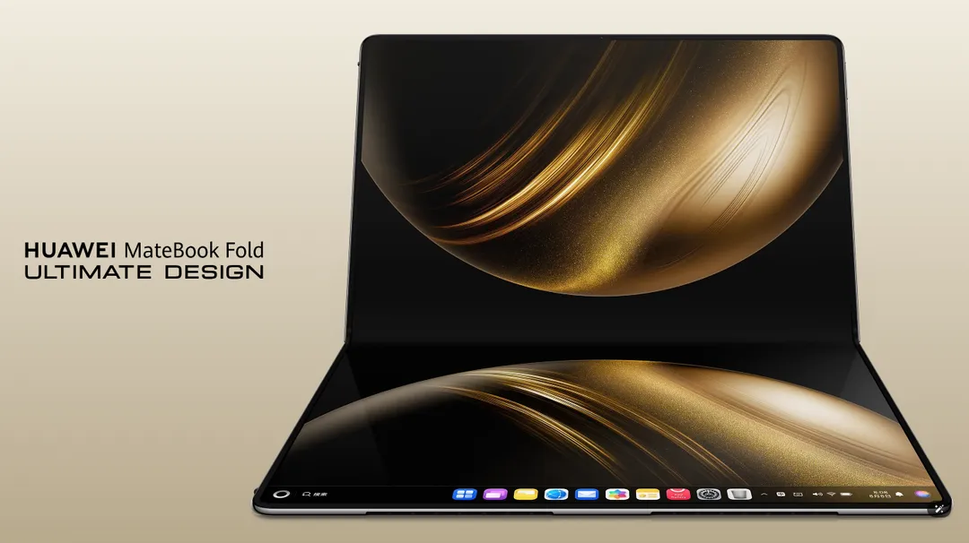 華為公司最新推出的筆電MateBook Fold。（圖／翻攝華為官網）