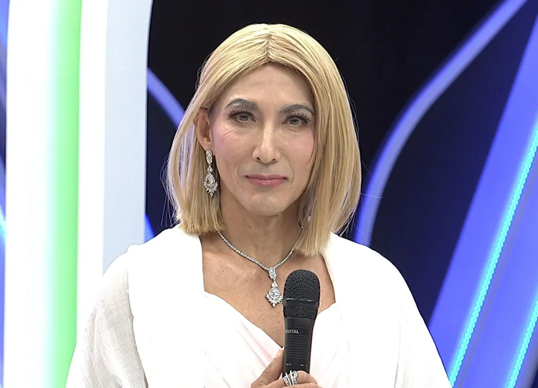 潘若迪扮演國際巨星席琳狄翁。（圖／中天綜合台提供）