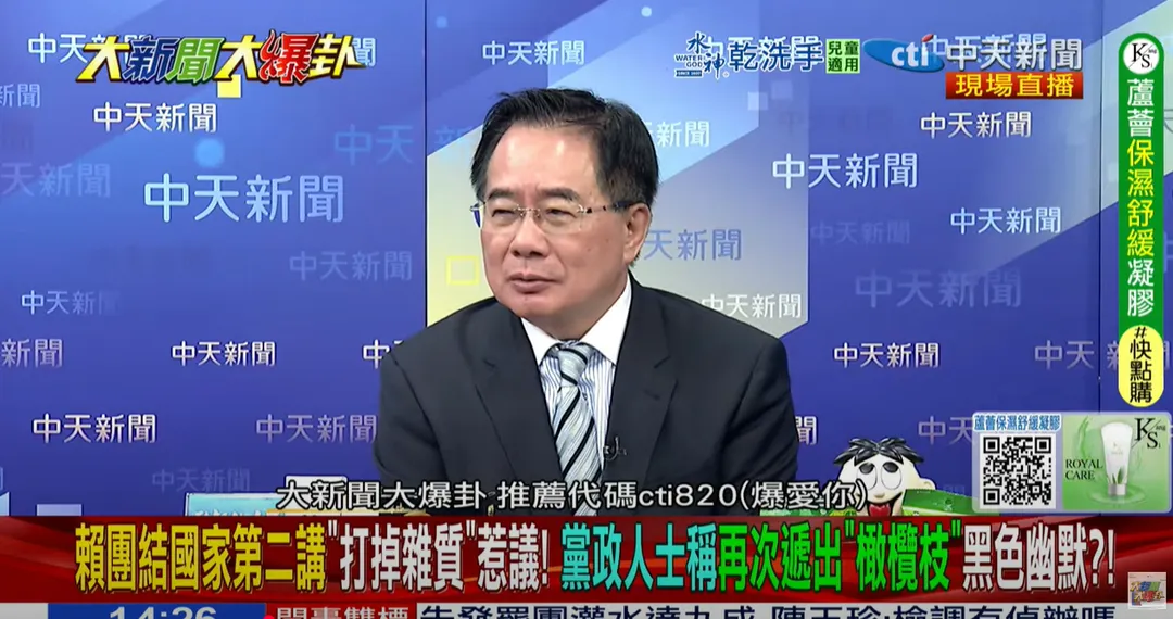 前立委蔡正元。（圖/中天新聞）