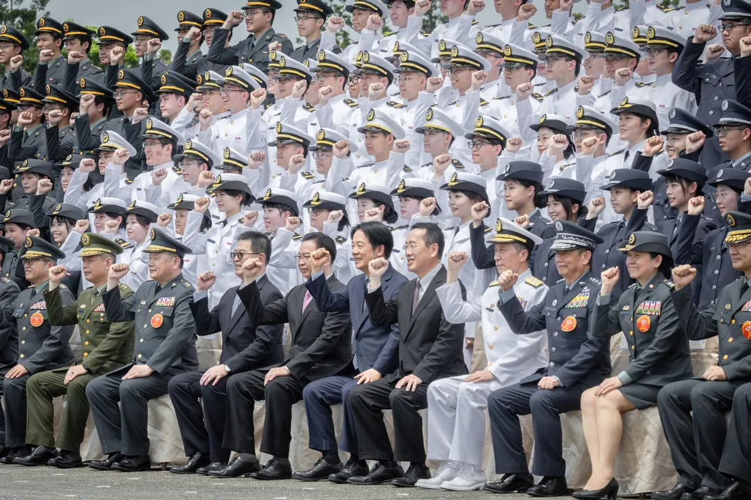賴總統參加三軍八校畢業典禮。(圖/總統府)