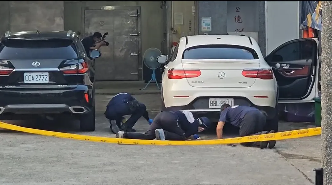 警方封鎖現場進行採證。（圖／翻攝畫面）