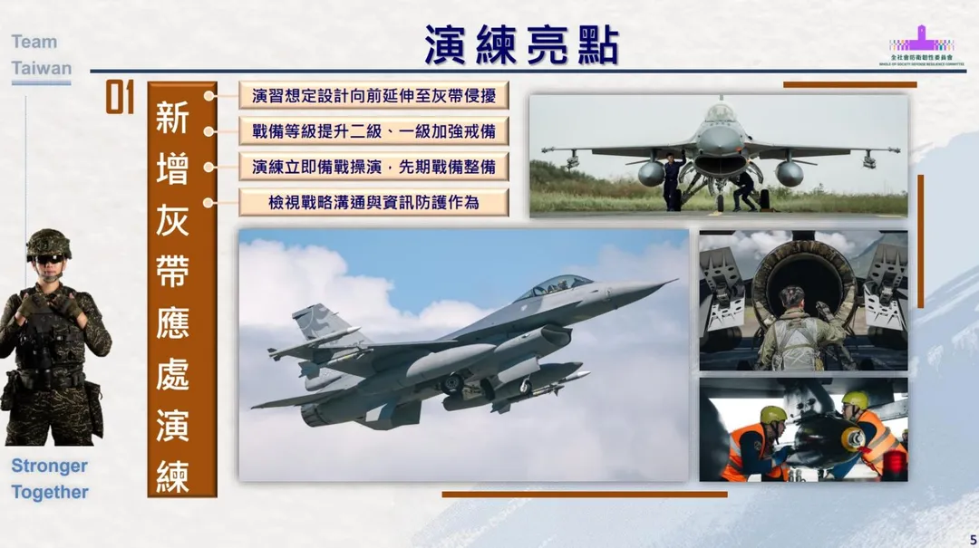 漢光41號灰色地帶應處演練。(圖/總統府)