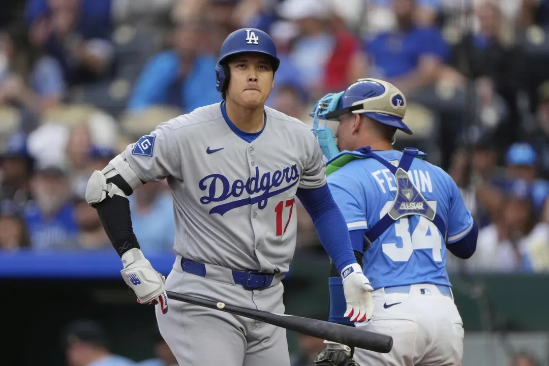 大谷翔平4打數熄火。（圖／美聯社）