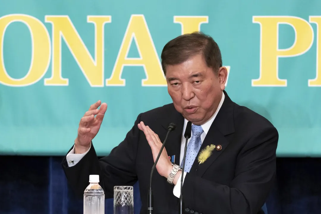 日本首相石破茂。（圖／美聯社）