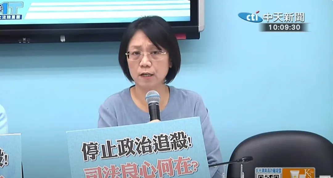 國民黨團副書記長翁曉玲。（圖／中天新聞）