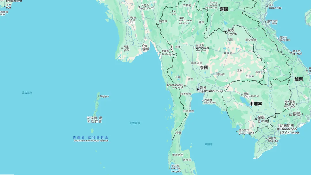 專家針對安達曼海可能發生海底火山噴發提出警告。（圖／翻攝Google Map）