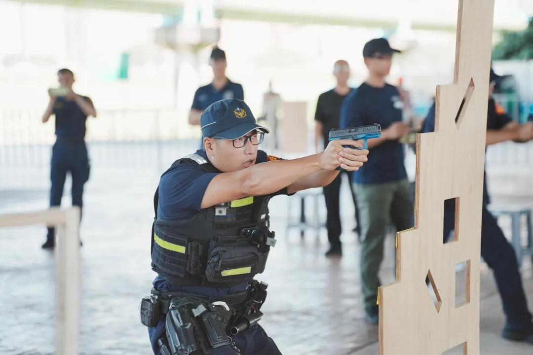 新北市警局舉辦「114年組合警力情境模擬挑戰賽」。（圖／翻攝畫面）