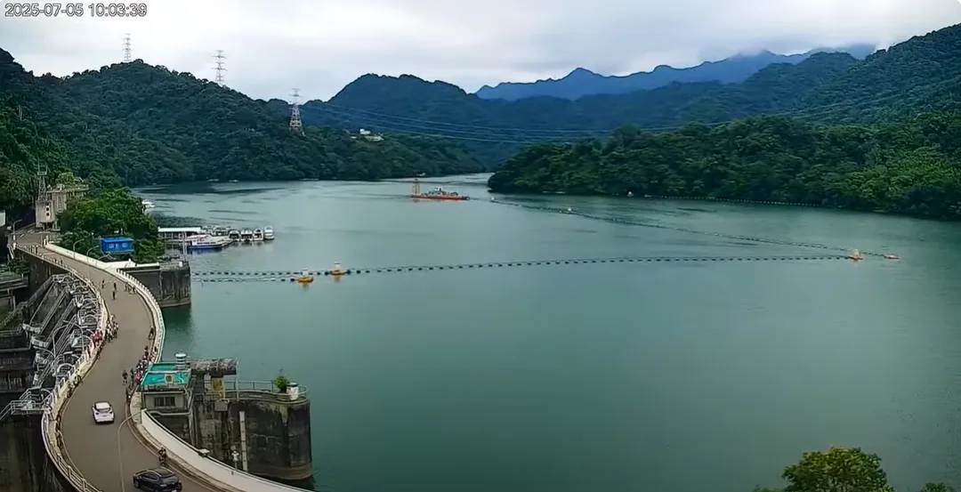 石門水庫即時影像。(圖/石門水庫)