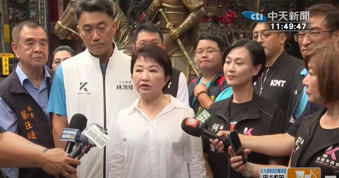 盧秀燕喊話選民726出來投不同意罷免票讓賴清德總統回歸國政。（圖／中天新聞）