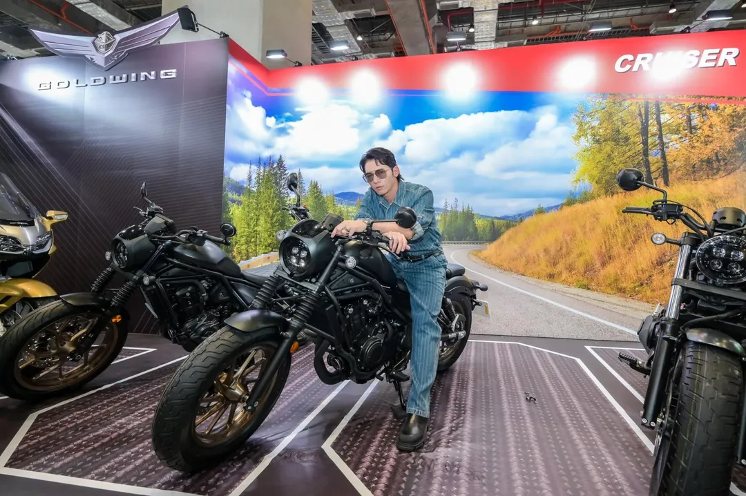 温昇豪愛車成痴擁有五輛重機。（圖／Honda Taiwan 提供）