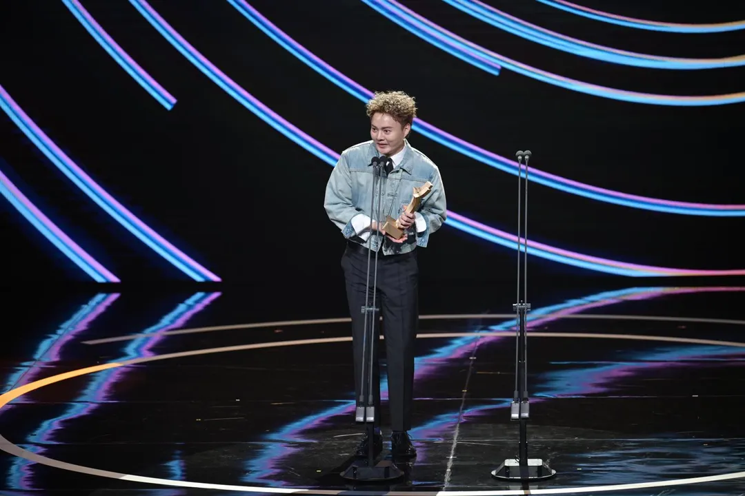 許富凱首次挑戰音樂劇就拿下最佳音樂劇類男演員獎。（圖／臺北市文化局提供）